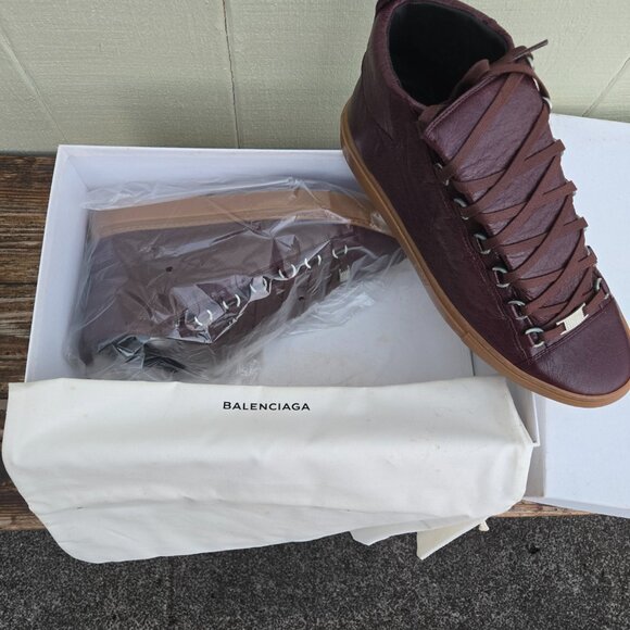 NWOB Balenciaga Arena High-Top Sneaker Acajou Fonce EU 40 US 9 - Picture 4 of 7